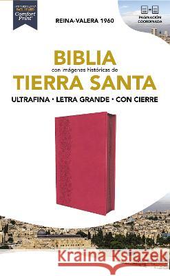 Biblia Reina-Valera 1960, Tierra Santa, Ultrafina, Letra Grande, Leathersoft, Fucsia, Con Cierre Vida                                     Rvr 1960- Reina Valera 1960 9780829772142 Vida Publishers - książka