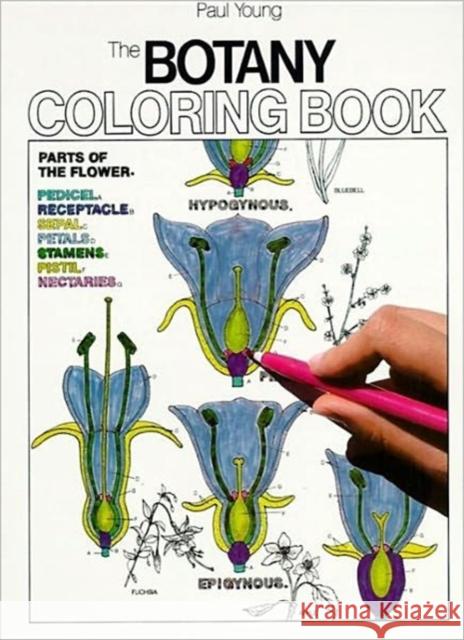 Botany Coloring Book Paul Young Jacquelyn Giuffre 9780064603027 HarperCollins Publishers Inc - książka