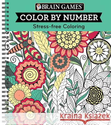 Brain Games - Color by Number: Stress-Free Coloring (Green) Publications International Ltd 9781680227703 Publications International, Ltd. - książka
