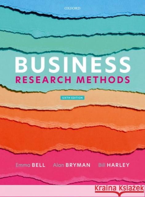 Business Research Methods 6th Edition Bell 9780198869443 Oxford University Press - książka