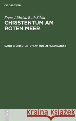 Christentum am Roten Meer Irmscher, Johannes 9783110037913 De Gruyter - książka