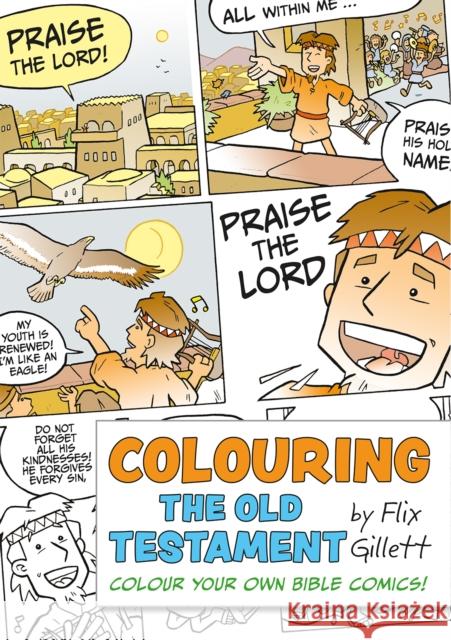 Colouring the Old Testament: Colour Your Own Bible Comics! Gillett, Flix 9781781283868 Lion Hudson Ltd - książka