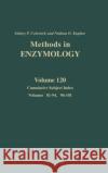 Cumulative Subject Index Vols. 81-94, 96-101: Volume 120 Colowick, Nathan P. 9780121820206 Academic Press