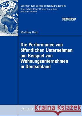 Die Performance Von Öffentlichen Unternehmen Am Beispiel Von Wohnungsunternehmen in Deutschland Kötzle, Prof Dr Alfred 9783834913494 Gabler Verlag - książka