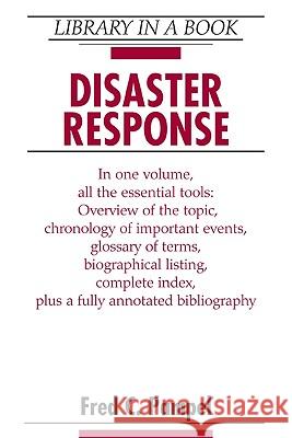 Disaster Response Fred C. Pampel 9780816070237 Facts on File - książka