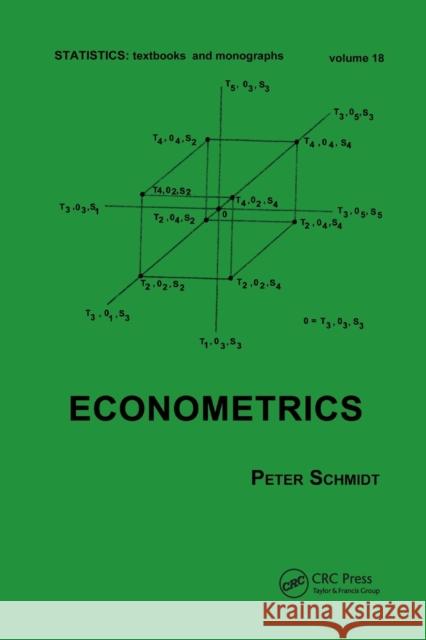 Econometrics Schmidt 9780367403447 CRC Press - książka