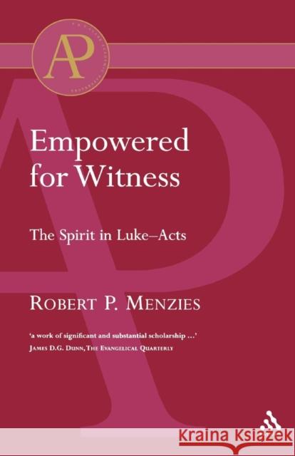 Empowered for Witness Robert Menzies 9780567041906 T. & T. Clark Publishers - książka