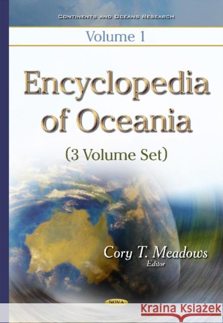 Encyclopedia of Oceania: 3 Volume Set Cory T Meadows 9781633211544 Nova Science Publishers Inc - książka