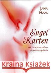 Engelkarten, Kartenset : 44 Lichtbotschaften Haas, Jana   9783793421504 Allegria - książka