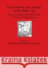 Europe Between Late Antiquity and the Middle Ages: Recent archaeological and historical research in Western and Southern Europe Bintliff, John 9780860547983 Archaeopress