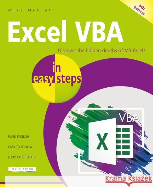 Excel VBA in easy steps Mike McGrath 9781787910034 In Easy Steps Limited - książka