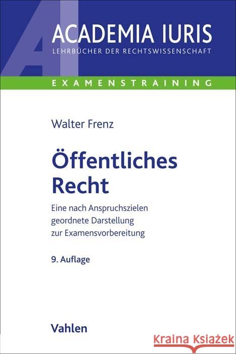 Öffentliches Recht Frenz, Walter 9783800667284 Vahlen - książka