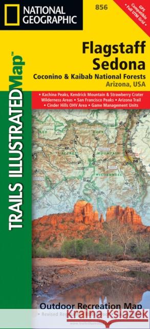 Flagstaff, Sedona Map [Coconino and Kaibab National Forests] National Geographic Maps 9781566955157 Not Avail - książka