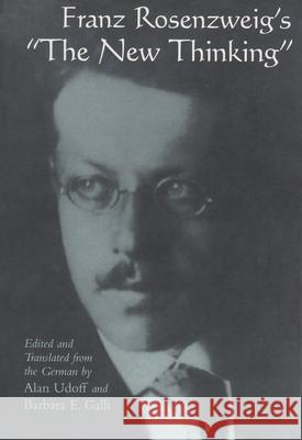 Franz Rosenzweig's the New Thinking Udoff, Alan 9780815627845 Syracuse University Press - książka