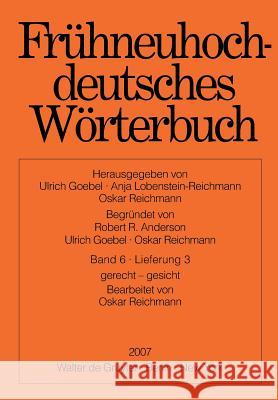 gerecht - gesicht Oskar Reichmann 9783110199321 Walter de Gruyter - książka