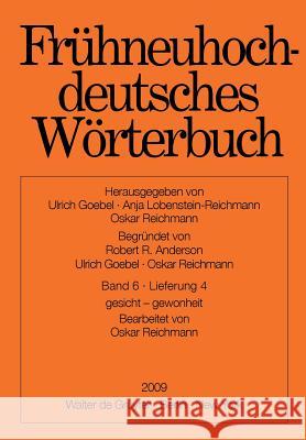 Gesicht - Gewonheit Oskar Reichmann 9783110224221 Walter de Gruyter - książka