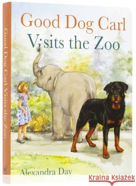 Good Dog Carl Visits the Zoo - Board Book Alexandra Day 9781514990032 Laughing Elephant - książka