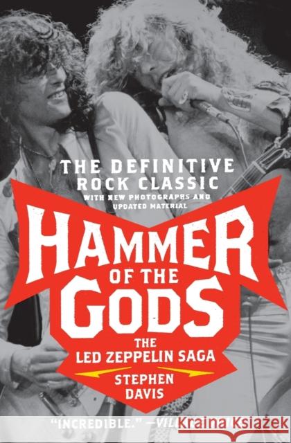 Hammer of the Gods: The Led Zeppelin Saga Stephen Davis 9780061473081 Harper Paperbacks - książka