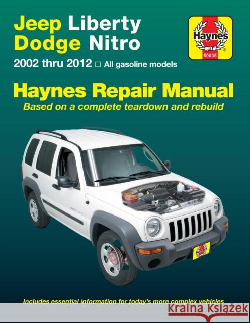HM Jeep Liberty Dodge Nitro 2002-2012 Haynes 9781620923467 Haynes Manuals Inc - książka