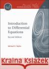 Introduction to Differential Equations Michael E. Taylor 9781470467623 American Mathematical Society