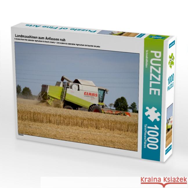 Landmaschinen zum Anfassen nah (Puzzle) : Kornernte SchnelleWelten 4056502123989 Calvendo Puzzle - książka