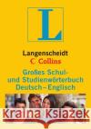 Langenscheidt Collins Großes Schul- und Studienwörterbuch Deutsch-Englisch : Rund 165.000 Stichwörter und Wendungen. Mit Info-Fenstern  9783125140646 Langenscheidt bei PONS