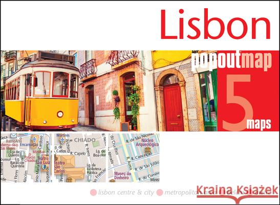 Lisbon PopOut Map - pocket-size, pop-up map of Lisbon  9781914515736 Heartwood Publishing - książka