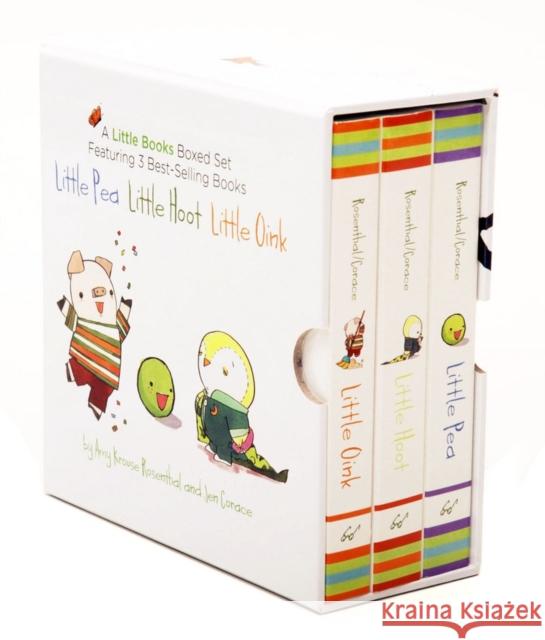 Little Books Boxed Set: Little Pea, Little Hoot, Little Oink: (Baby Board Books, Nursery Rhymes, Children's Book Sets, Nursery Books) Rosenthal, Amy Krouse 9780811870542 Chronicle Books - książka