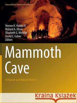 Mammoth Cave: A Human and Natural History Hobbs III, Horton H. 9783319852263 Springer - książka