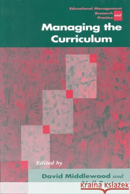 Managing the Curriculum David Middlewood Neil Burton 9780761970316 Sage Publications - książka