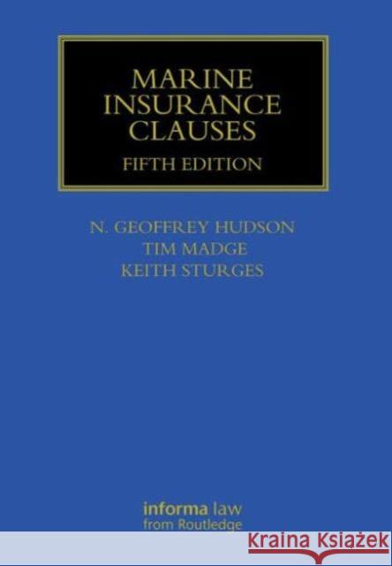 Marine Insurance Clauses N Hudson 9781842145944  - książka
