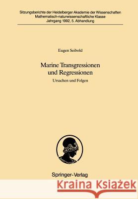 Marine Transgressionen Und Regressionen: Ursachen Und Folgen Seibold, Eugen 9783540564034 Not Avail - książka