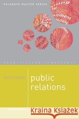 Mastering Public Relations A Davis 9780230549302  - książka