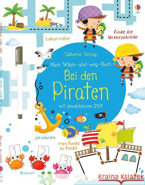 Mein Wisch-und-weg-Buch, Bei den Piraten Robson, Kirsteen 9781782326007 Usborne Verlag - książka