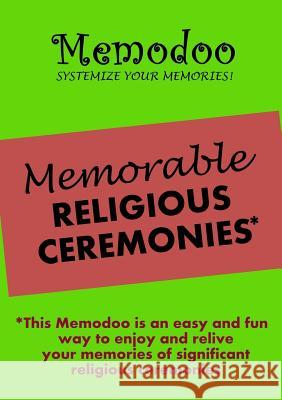 Memodoo Memorable Religious Ceremonies Memodoo   9781939235237 Confetti Publishing - książka