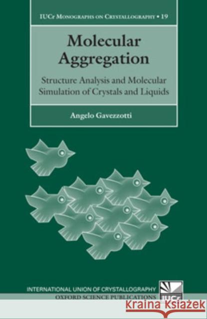 Molecular Aggregation: Structure Analysis and Molecular Simulation of Crystals and Liquids Iucr Monographs on Crystallography Gavezzotti, Angelo 9780198570806 Oxford University Press, USA - książka