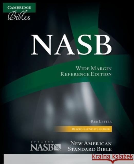 NASB Aquila Wide Margin Reference Bible, Black Calf Split Leather, Red-Letter Text NS744:XRM  9781107654372 Cambridge University Press - książka