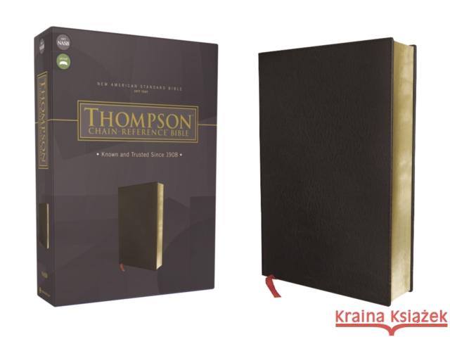 Nasb, Thompson Chain-Reference Bible, Bonded Leather, Black, Red Letter, 1977 Text Frank Charles Thompson 9780310460039 Zondervan - książka