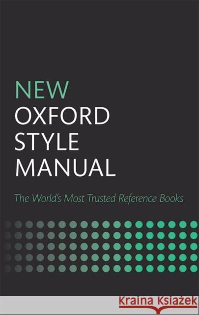 New Oxford Style Manual Oxford University Press 9780198767251 Oxford University Press - książka