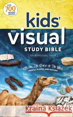 Niv, Kids' Visual Study Bible, Hardcover, Blue, Full Color Interior: Explore the Story of the Bible---People, Places, and History Zondervan 9780310758600 Zonderkidz - książka