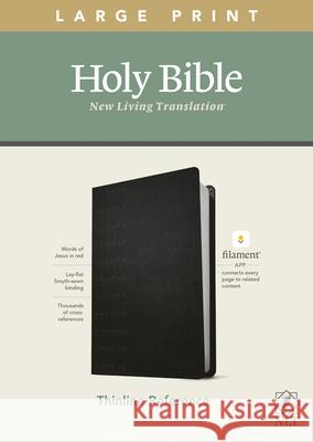 NLT Large Print Thinline Reference Bible, Filament Enabled Edition (Red Letter, Leatherlike, Black) Tyndale 9781496444905 Tyndale House Publishers - książka