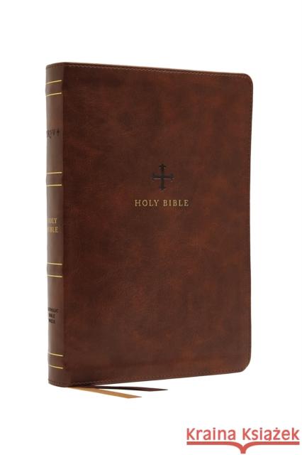 Nrsv, Catholic Bible, Standard Large Print, Leathersoft, Brown, Comfort Print: Holy Bible  9780785230458 Catholic Bible Press - książka