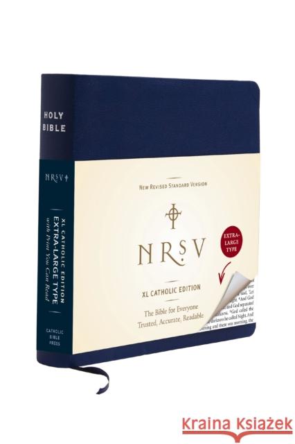 NRSV XL, Catholic Edition, Navy Leathersoft: Holy Bible Catholic Bible Press 9780061946547 HarperOne - książka