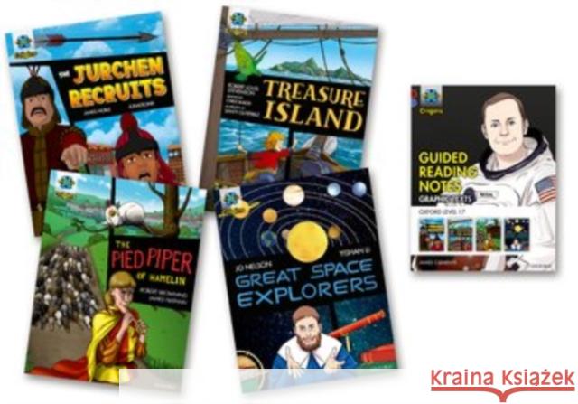 Project X Origins Graphic Texts: Dark Red Book Band, Oxford Level 17: Mixed Pack of 4