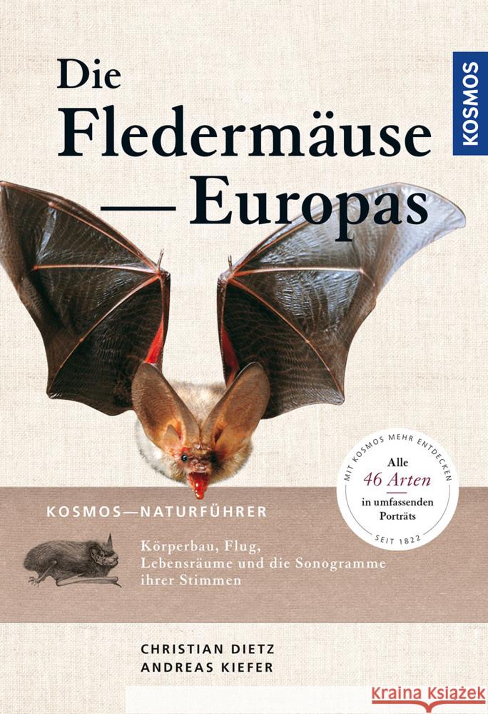 Naturführer Fledermäuse Europas : Körperbau, Flug, Lebensräume und die Sonogramme ihrer Stimmen. Alle 46 Arten in umfassenden Porträts. Mit Kosmos mehr entdecken