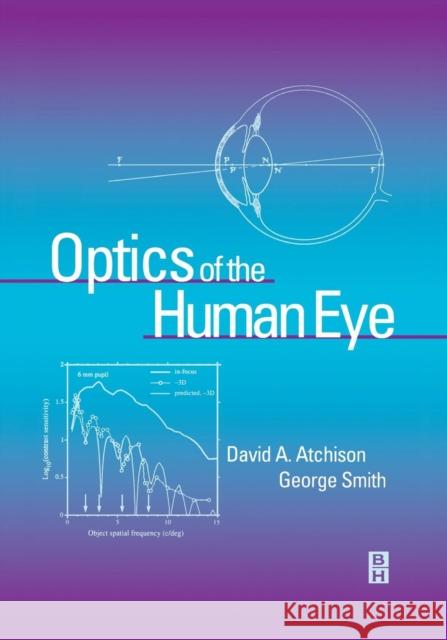Optics of the Human Eye David Atchison George Smith 9780750637756 ELSEVIER HEALTH SCIENCES - książka