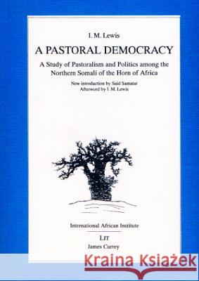 Pastoral Democracy I M Lewis 9780852552803  - książka