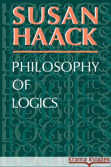 Philosophy of Logics Susan Haack 9780521293297 Cambridge University Press - książka