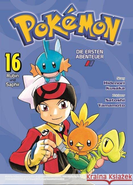 Pokémon - Die ersten Abenteuer. Bd.16 : Rubin und Saphir Kusaka, Hidenori; Yamamoto, Satoshi 9783741608742 Panini Manga und Comic - książka