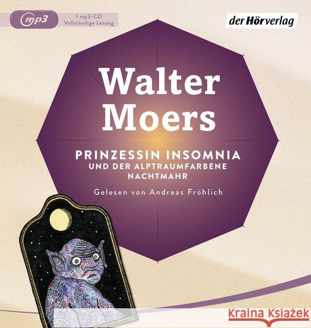 Prinzessin Insomnia & der alptraumfarbene Nachtmahr, 1 MP3-CD : MP3 Format, Lesung. Ungekürzte Ausgabe Moers, Walter 9783844532562 DHV Der HörVerlag - książka